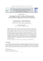 Streaming potential coefficient measurements in porous rocks saturated by divalent electrolytes