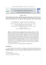 Structural, electronic and mechanical properties of few-layer porous nanosheet from spheroidal cage-like ZnO polymorph