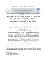 Synthesis and optical characterizations of the fluorescence silica nanoparticles containing quantum dots