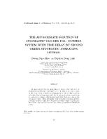 The approximate solution of stochastic van der Pol - Duffing system with time delay by second order stochastic averaging method