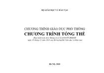 Chương trình giáo dục phổ thông - Chương trình tổng thể