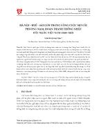 Hà Nội – Huế – Sài Gòn trong công cuộc mở cõi phương Nam, hoàn thành thống nhất đất nước Việt Nam (1069–1802)