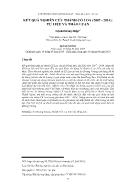 Kết quả nghiên cứu thành Cổ Loa (2007 - 2014): Tư liệu và thảo luận