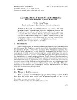 Labor resources in Hai Phong characteristics and changes in the period of 1999-2015