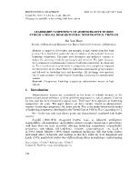 Leadership competency of administrative women at high schools: Research in Bac Ninh province, Vietnam
