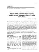 Một số chính sách của triều Nguyễn đối với đội ngũ quan lại Khâm Thiên giám (1802-1883)