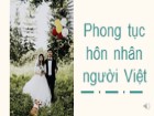 Phong tục hôn nhân người Việt