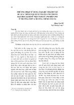 Phương pháp sử dụng tài liệu thành văn để giải thích nội dung tranh ảnh trong dạy học Lịch sử Việt Nam từ 1945 đến 1954 ở trường THPT (Chương trình chuẩn)