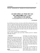 So sánh năng lực tiếng Việt của học sinh Khmer Lớp 3, 4 và 5 giữa Đông và Tây Nam Bộ