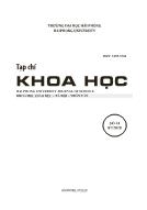 Tạp chí Khoa học - Đại học Hải Phòng - Số 41 - 07/2020