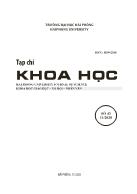 Tạp chí Khoa học - Đại học Hải Phòng - Số 43 - 11/2020