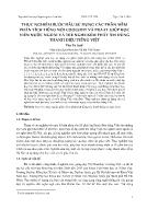 Thực nghiệm bước đầu sử dụng các phần mềm phân tích tiếng nói Cooledit và Praat giúp học viên nước ngoài và trẻ nghe kém phát âm đúng thanh điệu tiếng Việt