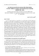 Vai trò của người Hoa trong việc hình thành và phát triển các trung tâm thương mại ở Nam Bộ (Thế kỷ XVII - XIX)