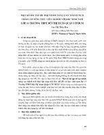 Một số bài tập bổ trợ nhằm nâng cao thành tích tháo lắp súng tiểu liên AK đối với học sinh nam lớp 11 trường THPT Bùi Thị Xuân Quận I thành phố Hồ Chí Minh