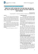 Nâng cao chất lượng đào tạo đáp ứng yêu cầu xã hội, yếu tố quyết định sự tồn tại và phát triển của nhà trường