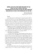 Những lợi ích và sự cần thiết phải nhận thức lại về đào tạo trực tuyến tại Việt Nam góc nhìn sâu hơn về vai trò của đào tạo trực tuyến với việc giảng dạy Tin học ở các trường đại học Việt Nam