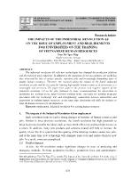 The impacts of the industrial revolution 4.0 on the issue of employment and requirements for universities on the training of Vietnamese human resources