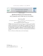 The private nature of civil associations and comments on the draft law on associations