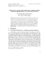 The proposal of using the number line to improve number sense for children from 5 to 6 years old in Vietnam