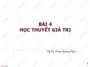 Bài giảng Những nguyên lý cơ bản của chủ nghĩa Mác - Lênin - Bài 4: Học thuyết giá trị - Phạm Quang Phan