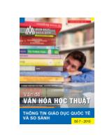 Bản tin Giáo dục quốc tế và so sánh - Số 7/2010