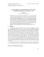 Cơ sở lưu trú vùng du lịch đồng bằng sông Hồng và duyên hải Đông Bắc giai đoạn 2007 – 2012