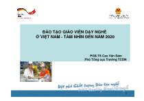 Đào tạo giáo viên dạy nghề ở Việt Nam - Tầm nhìn đến năm 2020