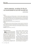 Digital Maketing - Xu hướng tất yếu của các doanh nghiệp du lịch Việt Nam hiện nay