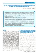 Giải pháp tăng mức độ đáp ứng về giáo trình, tài liệu tham khảo môn học tại trung tâm học liệu trường Đại học Cần Thơ