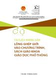 Hướng dẫn lồng ghép giới vào chương trình, sách giáo khoa giáo dục phổ thông