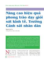 Nâng cao hiệu quả phong trào dạy giỏi sát kinh tế, Trường Cảnh sát nhân dân