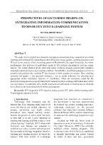 Perspectives of lecturers’ beliefs on integrating information communication technology into E-Learning system