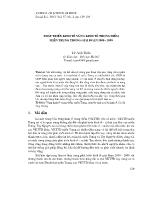 Phát triển kinh tế vùng kinh tế trọng điểm miền Trung trong giai đoạn 2000 - 2009