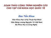 Soạn thảo công trình nghiên cứu cho tạp chí khoa học quốc tế