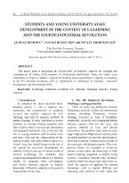 Students and young university staff development in the context of E-Learning and the fourth industrial revolution