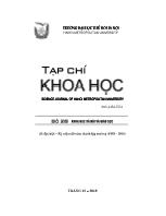 Tạp chí Khoa học - Đại học thủ đô Hà Nội - Số 28