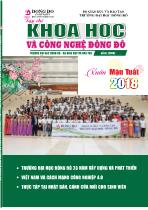 Tạp chí Khoa học và công nghệ Đông Đô - Số 01/2018