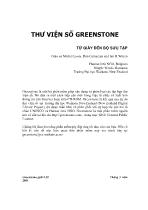 Thư viện số Greenstone từ giấy đến bộ sưu tập